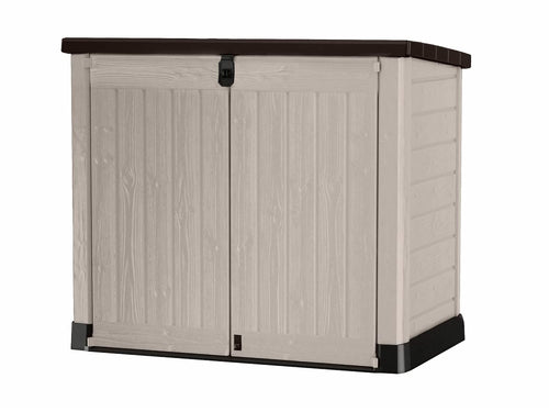 1200L Weather-Resistant Outdoor Garden Storage Shed with Piston Doors