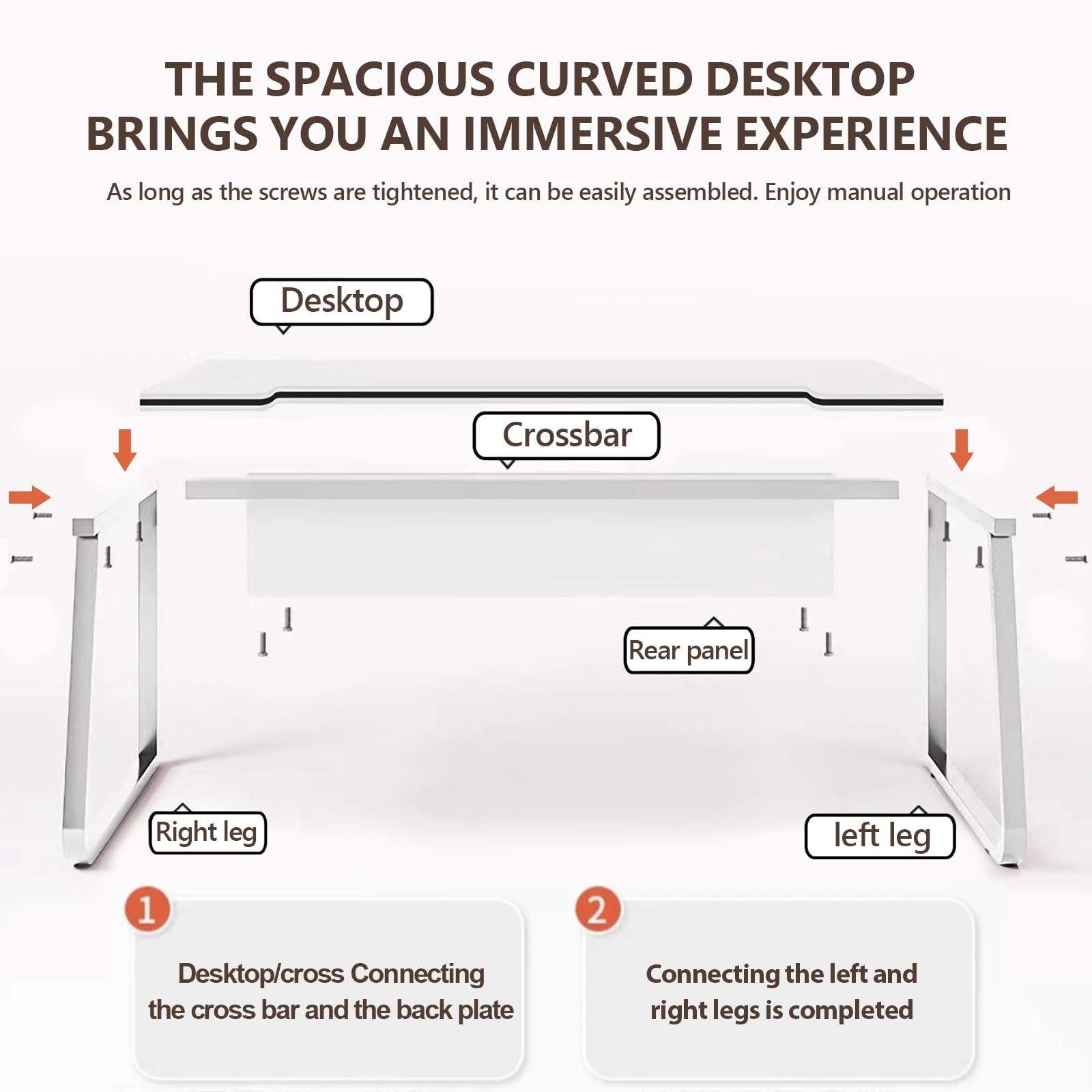 WXJHL Gaming Desk Computer Writing Table Student Art Modren Simple Style Desks PC Wood Suitable Tables for Home, Office,Bedroom