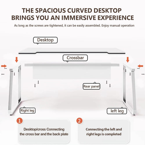 WXJHL Gaming Desk Computer Writing Table Student Art Modren Simple Style Desks PC Wood Suitable Tables for Home, Office,Bedroom
